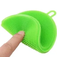 Універсальний кухонний набір силіконових губок щіток Better Sponge з 3 штук для миття посуду, Універсальні щітки губки 3в1 для прибирання будинку