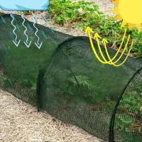Солнцезащитная затемняющая сетка Garden Line SD-03 3 метра для растений от солнца, Арочное укрытие 300 см затемнение 45% для теплицы Зеленая