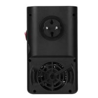 Портативний міні обігрівач з імітацією полум'я Flame Heater W-012 з LCD екраном 800W в розетку, Тепловентилятор камін з пультом 800Вт Чорний