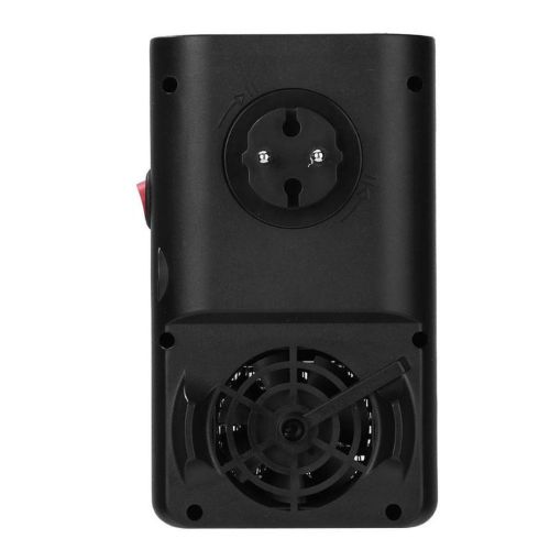 Портативний міні обігрівач з імітацією полум'я Flame Heater W-012 з LCD екраном 800W в розетку, Тепловентилятор камін з пультом 800Вт Чорний