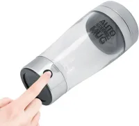 Автоматическая прозрачная кружка мешалка Auto Stirring Mug 400 мл, Термокружка шейкер с миксером для размешивания кофе, смузи коктейлей на батарейках