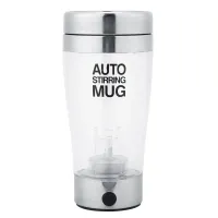 Автоматическая прозрачная кружка мешалка Auto Stirring Mug 400 мл, Термокружка шейкер с миксером для размешивания кофе, смузи коктейлей на батарейках