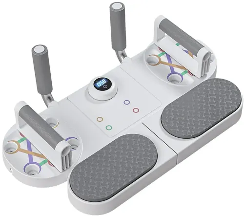 Регулируемая доска упор для отжиманий с упорами Push-up Board Support Muscle JT-999-1 3в1 с таймером платформа тренажер для рук, пресса и груди