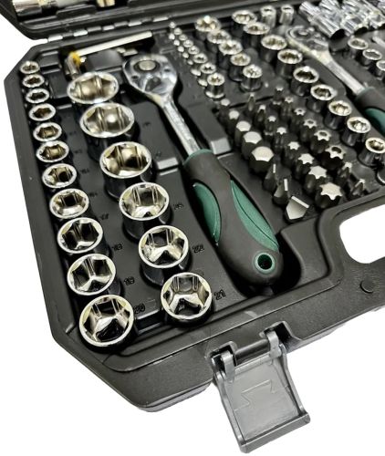 Автомобільний набір інструментів на 172 предмета Dream Car Tools ES-172 в кейсі Комплект ключів головок біт з тріскачкою для машини і вдома у валізі