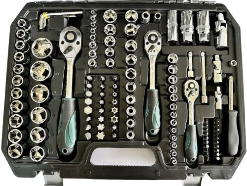 Автомобільний набір інструментів на 172 предмета Dream Car Tools ES-172 в кейсі Комплект ключів головок біт з тріскачкою для машини і вдома у валізі