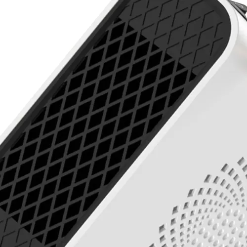 Напольный спиральный обогреватель тепловентилятор Voltronic JIEBO-N8 500W с рожками оленя, Переносной настольный электрообогреватель Deer Белый