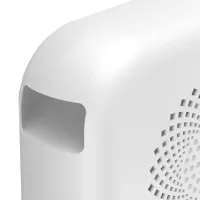 Напольный спиральный обогреватель тепловентилятор Voltronic JIEBO-N8 500W с рожками оленя, Переносной настольный электрообогреватель Deer Белый