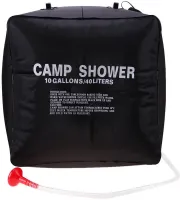 Туристичний переносний душ Easy Camp Solar Shower Bag на 40 літрів для походів і кемпінгу, літній резервуар для води з сонячним підігрівом Чорний