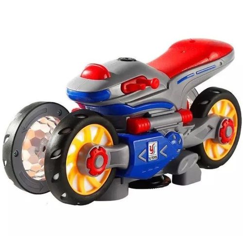 Интерактивная детская игрушка Мотоцикл трансформер YJToys YJ388-6 с музыкальными эффектами, Игрушечный музыкальный квадроцикл от батареек для детей