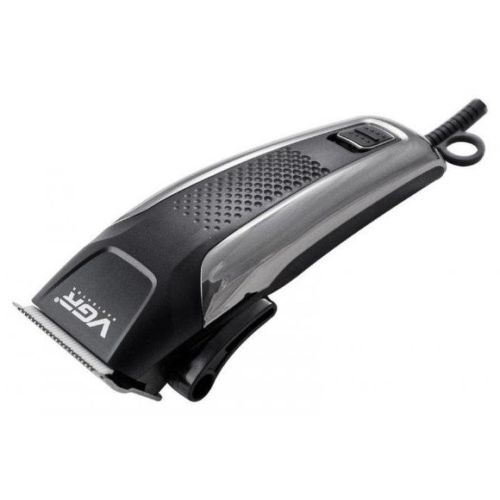 Чоловіча професійна машинка VGR V-120 Pro для стрижки волосся 8 насадок, Тример Електробритва для окантовки бороди і вусів від мережі 10w Чорний
