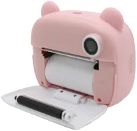 Дитячий фотоапарат з миттєвим друком DIY Instant Digital Camera M3 3 в 1 цифрова камера полароїд для фото і відео на акумуляторі Рожевий
