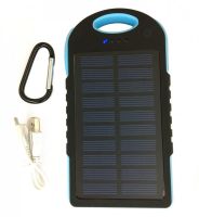 Портативний зарядний пристрій Power Bank Solar Charger 50000 mAh C Led ліхтариком і карабіном на сонячній батареї, зовнішній акумулятор 2, павербанк