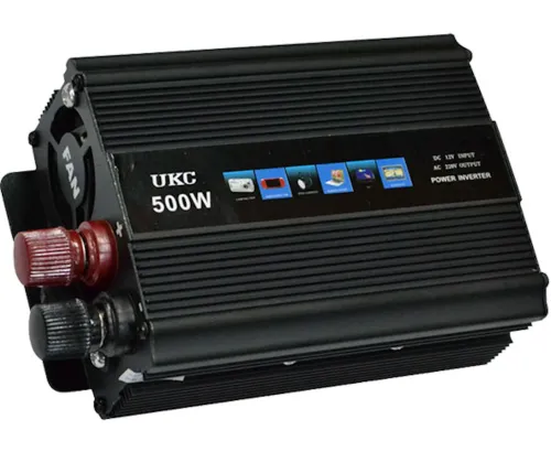 Автомобільний інвертор UKC AC/DC 12V-220V 500W, авто перетворювач струму 12В 220В 500Вт (12V 220V)