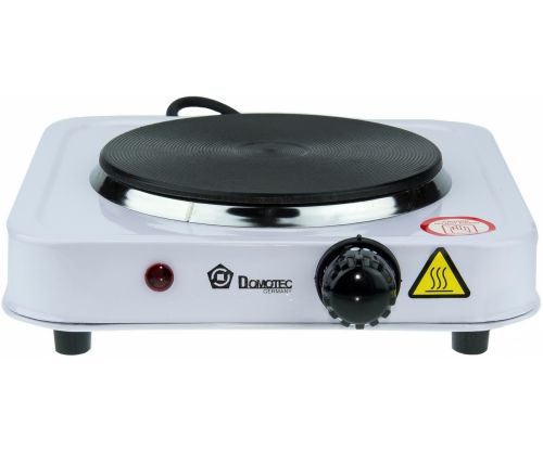 Електрична настільна плита на одну конфорку Domotec MS-5821 1000W, одноконфорочная дискова електроплита 1000Вт з термостатом на 5 положень