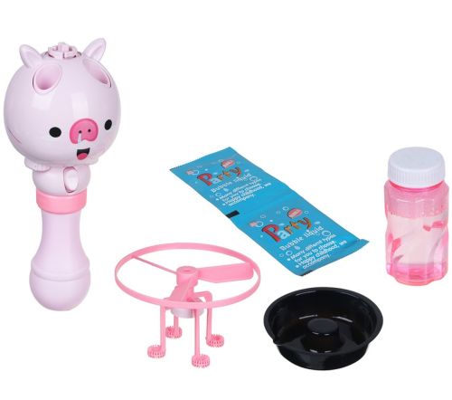 Літаючий генератор мильних бульбашок на запуску Bubble Toy з літаючим пропелером, дитяча іграшка вертушка пускає мильні бульбашки 80мл для дітей