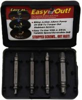 Набір екстракторів біт Easy Out Tool S2 4 шт в коробці, двосторонні насадки для викручування зламаних, злизаних саморізів і болтів на шуруповерт