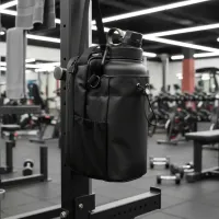 Спортивна магнітна сумка Magnetic Gym Bag Y-100 для пляшки з водою і кишенею для телефону, сумка з плечовим ременем 27х27х11см для спортзалу