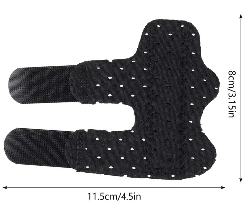 Бандаж на палець руки Finger Splint, Дитячий ортез шина на мізинець, Фіксатор пальця руки Чорний