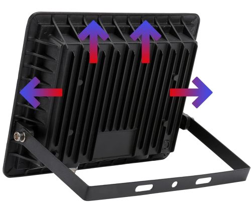 Світлодіодний вуличний прожектор 30W LED Flood Light Series 2 UKC FL-30 з монтажним кріпленням на кронштейн, денний лід ліхтар 30 Вт IP66 для вулиці від мережі