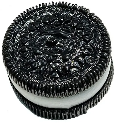 Силіконова іграшка антистрес сквіш Печиво Oreo Pinch Family 10,5 см з ворсинками для рук Дитяча м'ялка у вигляді печива Таба Орео Squishy для дітей