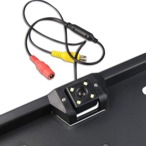 Автомобільна камера заднього виду в рамці номерного знака Car Cam Parking sensor 5429 з парктроніком, Тримач рамка для номера з камерою, Авторамка