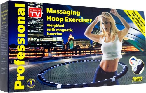 Спортивный массажный обруч Hula Hoop (Хула хуп) Professional Massaging Exerciser, утяжеленный с магнитами хулахуп для похудения разборной Хула-хуп