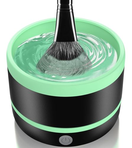 Електричний очищувач пензлів для макіяжу Makeup brush cleaner LY-609, Щітка поставка для очищення для чищення макіяжних пензликів від USB