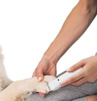 Бездротова машинка для стрижки домашніх тварин 4 в 1 Pet Hair Cutter AND391 акумуляторна для грумінгу собак і кішок з 4 знімними головками