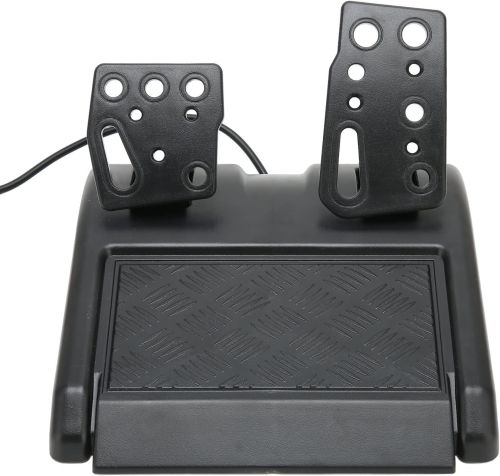 Універсальний ігровий кермо Vibration Steering Wheel 3 в 1 з педалями і коробкою передач для PC / PS2 / PS3, мультимедійний спортивний кермо для ПК