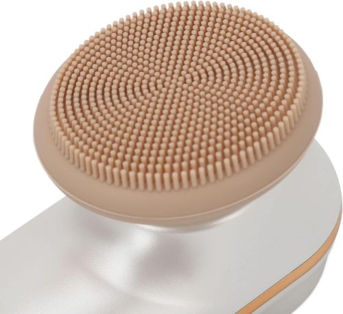 Силіконова очищувальна щітка масажер Beauty Instrument KH-811 з насадками для чищення обличчя, Силіконовий очищувач пор шкіри з функцією масажу