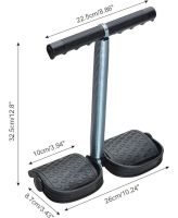 Пружинний еспандер Tummy Trimmer L1013 для м'язів рук, живота і спини з кріпленням для ніг, спортивний тренажер Тамі Тример для зміцнення тіла Чорний