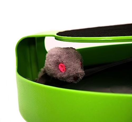 Інтерактивна іграшка когтедерка Злови мишку Catch The Mouse для котів і кішок з точилкою для кігтів 2 в 1, Когтеточка для кошенят і кота 25 см