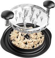 Ручний кухонний подрібнювач Twist Chiken Shredder з ведмежими кігтями для подрібнення вареної курячої грудки свинини м'яса з прозорою кришкою