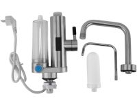 Проточний водонагрівач Faucet ZSWK-D02 з LCD дисплеєм з фільтром для очищення води, електричний нагрівач у вигляді крана 220V нижнє підключення