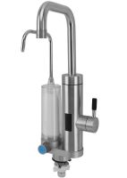 Проточний водонагрівач Faucet ZSWK-D02 з LCD дисплеєм з фільтром для очищення води, електричний нагрівач у вигляді крана 220V нижнє підключення