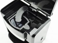 Крапельна кавоварка на дві чашки Domotec MS-0708 c 2 керамічними чашками, домашня електрична кавоварка для чаю та кави на 0.3 л 500W Чорна