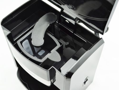 Крапельна кавоварка на дві чашки Domotec MS-0708 c 2 керамічними чашками, домашня електрична кавоварка для чаю та кави на 0.3 л 500W Чорна