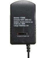 Універсальний мережевий адаптер 12V 2.5 А 7in1 SL-668 30W блок живлення з регулюванням змінного струму з перехідниками і захистом від перевантаження YX-668