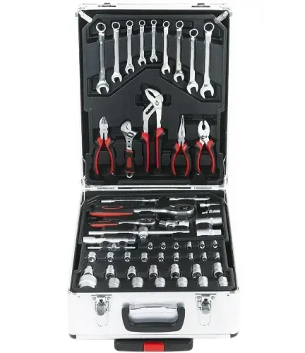 Автомобільний набір інструментів Tool Set MD-16064 187 предметів з тріскачкою для машини і вдома Комплект ручного інструменту MAG-835 у валізі