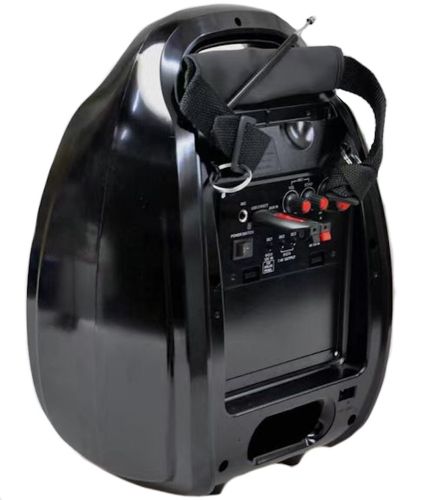 Портативная беспроводная Bluetooth колонка чемодан X-BASS Golon RX-810BT со светомузыкой и микрофоном, Акустическая блютуз система с караоке Черная