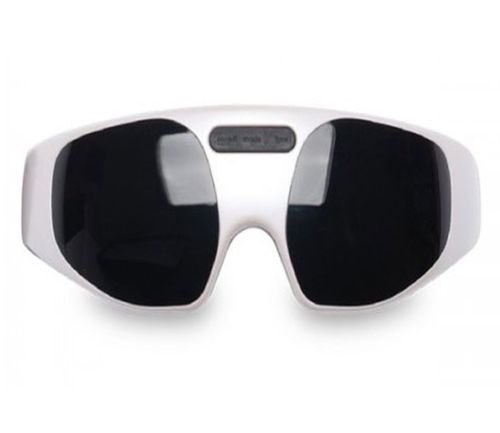 Магнитно акупунктурный массажер для глаз Healthy Eyes Massager KL-218, Массажные очки для зоны вокруг глаз 22 массажных пальчика, на батарейках Белые