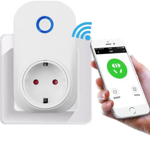 Умная WiFi розетка WiFi Smart Socket Plug SA-14 10A 100-240V с дистанционным управлением с телефона, Смарт розетка с Wi-Fi подключением в розетку