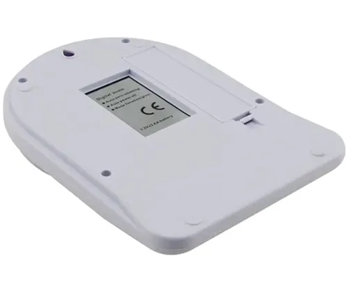 Електронні настільні ваги Domotec MS-400 до 10 кг, Кухонні ваги від 1г до 10кг з Led дисплеєм з круглою платформою для зважування продуктів