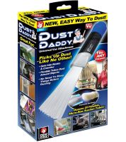 Щелевая насадка для пылесоса Dust Daddy для удаления пыли, Щетка с пластиковыми трубочками для уборки труднодоступных мест Даст Дэдди Черная