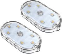 Бездротовий LED світильник для салону автомобіля 827-1 мініатюрний світлодіодний сенсорний датчик на липучці, самоклеючій стельовий ліхтар в авто