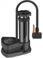 Велосипедний ножний насос Air pump AND S98-2409-Y з ніпелем і манометром, двоциліндровий компресор 160psi для накачування коліс велосипеда і м'ячів