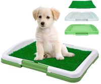 Трирівневий туалет для собак Puppy Potty Pad 872, Відкритий лоток з імітацією трави для тварин 47х34х6 см