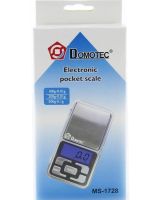 Кишенькові ювелірні електронні 0,01-100 гр Domotec MS-1728C з LCD-дисплеєм, портативні компактні цифрові ваги з підсвічуванням 100гр
