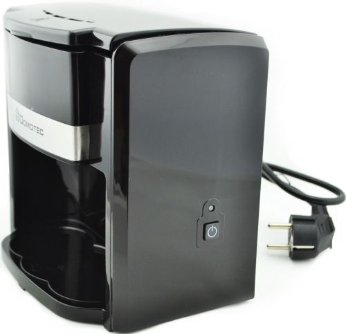 Крапельна кавоварка на дві чашки Domotec MS-0708 c 2 керамічними чашками, домашня електрична кавоварка для чаю та кави на 0.3 л 500W Чорна