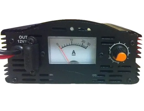 Зарядний пристрій для акумулятора UKC Battery Charger 12v 10A MA-1210A з вбудованим амперметром, Зарядка для акумуляторів авто і мото Чорний